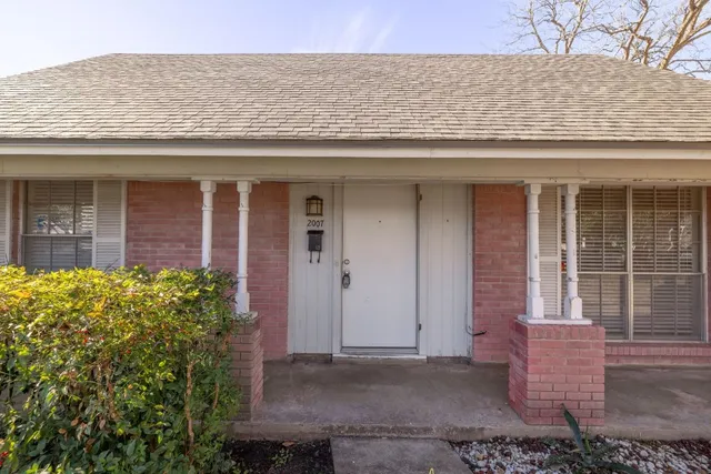 front view of a house with a window