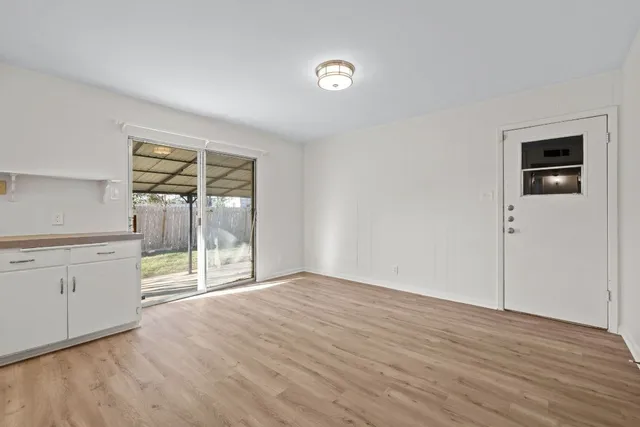 wooden floor in an empty room