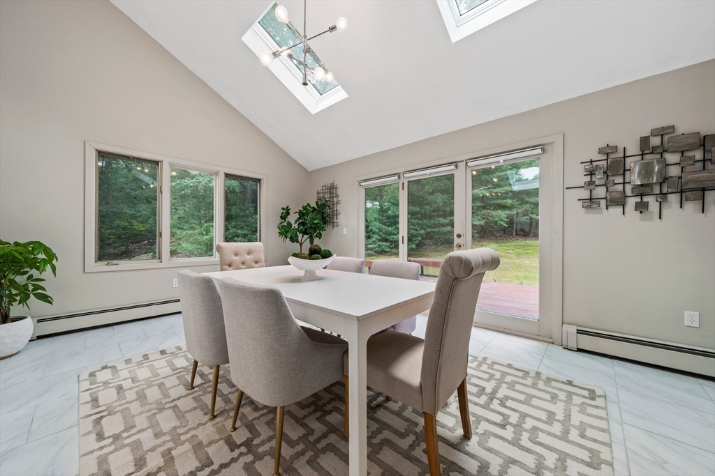 31 Dedham Street Sharon, MA 02067 - Photo 12 of 42 a view of a dining room with furniture window and outside view