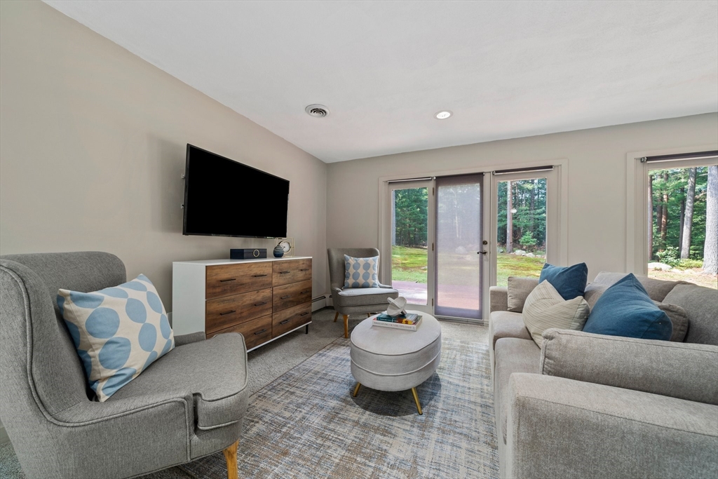 31 Dedham Street Sharon, MA 02067 - Photo 16 of 42 a living room with furniture and a flat screen tv