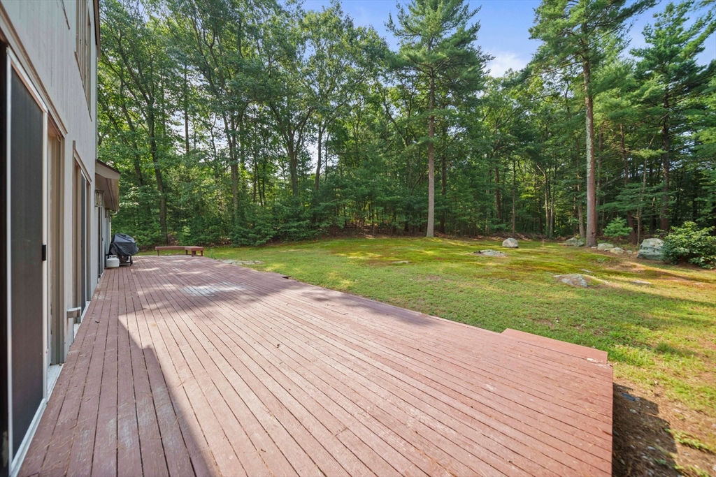 31 Dedham Street Sharon, MA 02067 - Photo 31 of 42 a view of a backyard with large trees