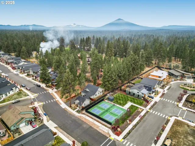 an aerial view of a city