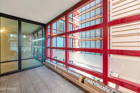 a view of front door