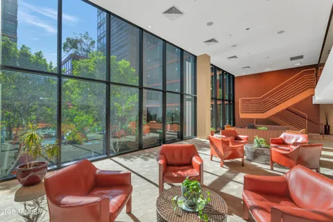 a outdoor living space with furniture and garden view