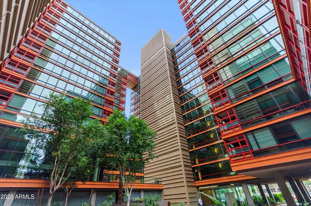 a front view of a building