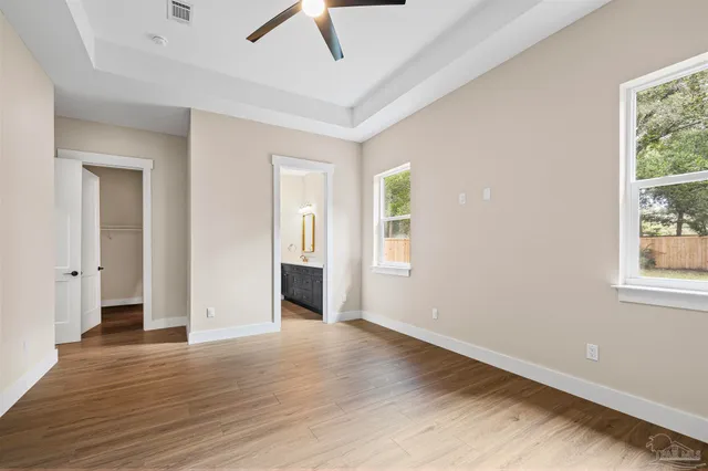 a view of a walk in closet