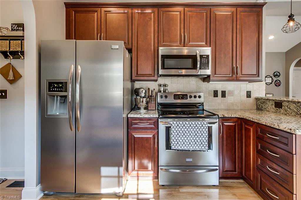 6388 Branson Davis Road Randleman, NC 27317 - Photo 12 of 30 Kitchen w/ ceramic back-splash