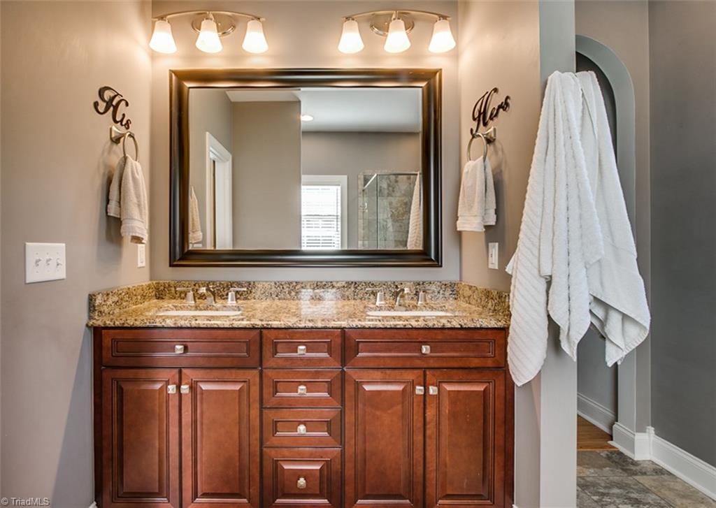 6388 Branson Davis Road Randleman, NC 27317 - Photo 15 of 30 Master bath, granite counters & double vanity