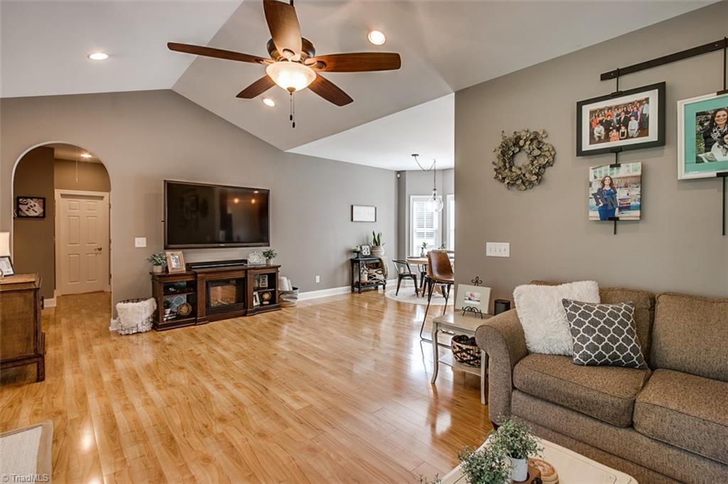 6388 Branson Davis Road Randleman, NC 27317 - Photo 6 of 30 Great room, arched doorway into hall