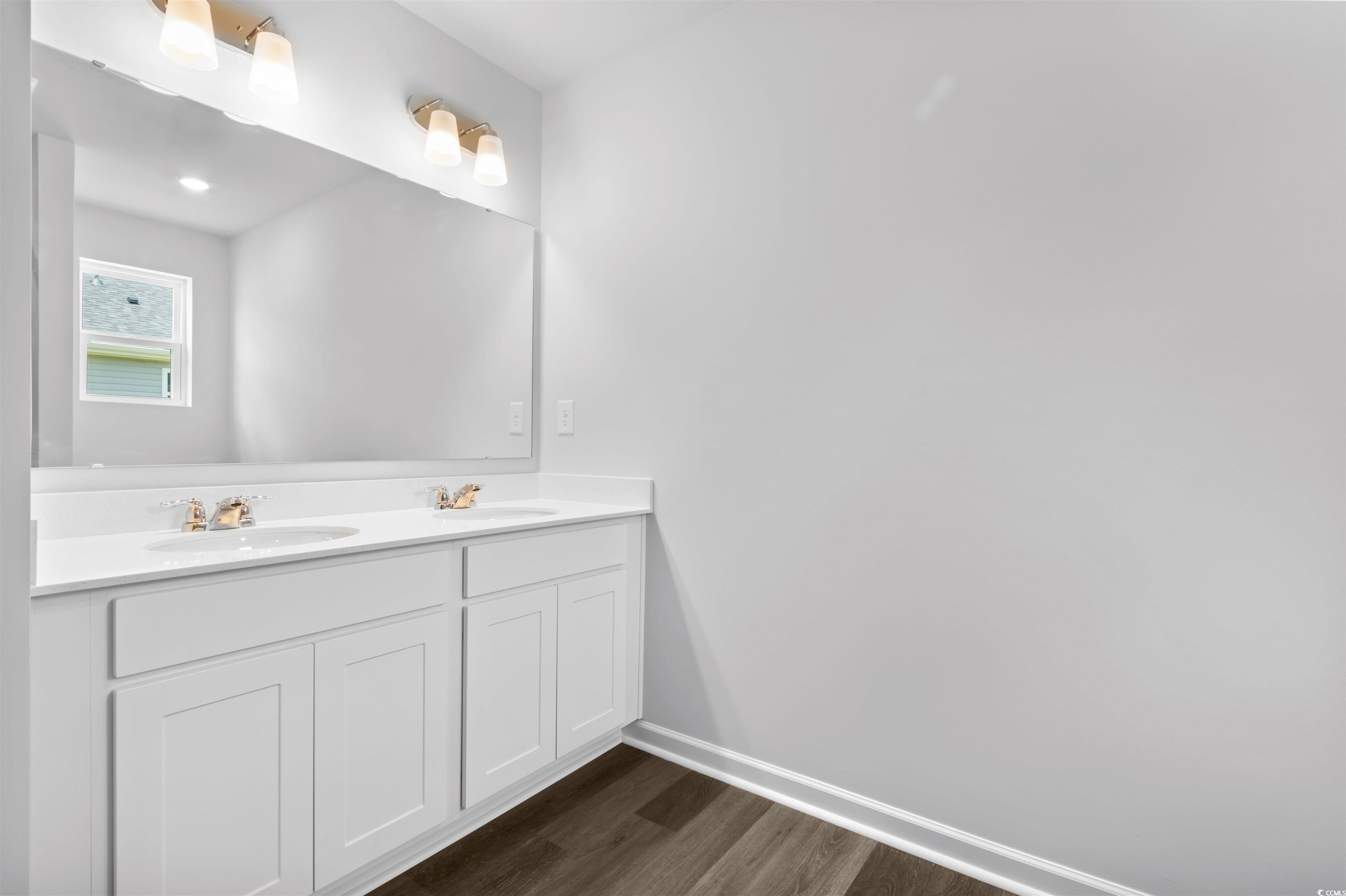 72 Cpe Pt Drive Conway, SC 29527 - Photo 32 of 34 Bathroom featuring vanity and hardwood / wood-styl