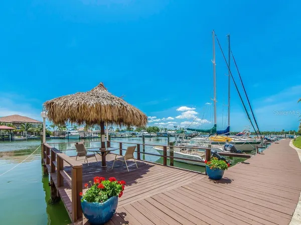 a view of a terrace with sitting area