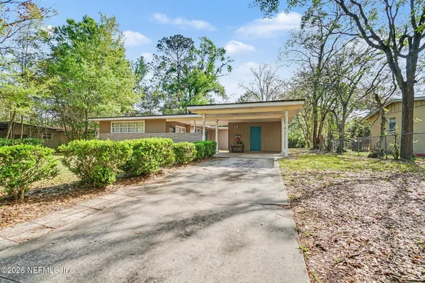 a view of a house with a outdoor space