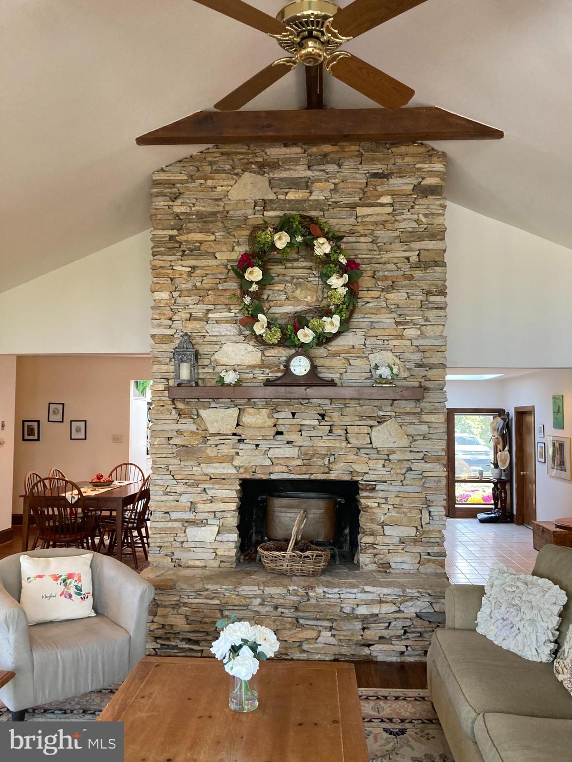 1832 Milvale Road Annapolis, MD 21409 - Photo 62 of 129 Gorgeous stacked stone wood burning fireplace