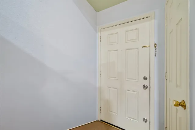 a view of front door