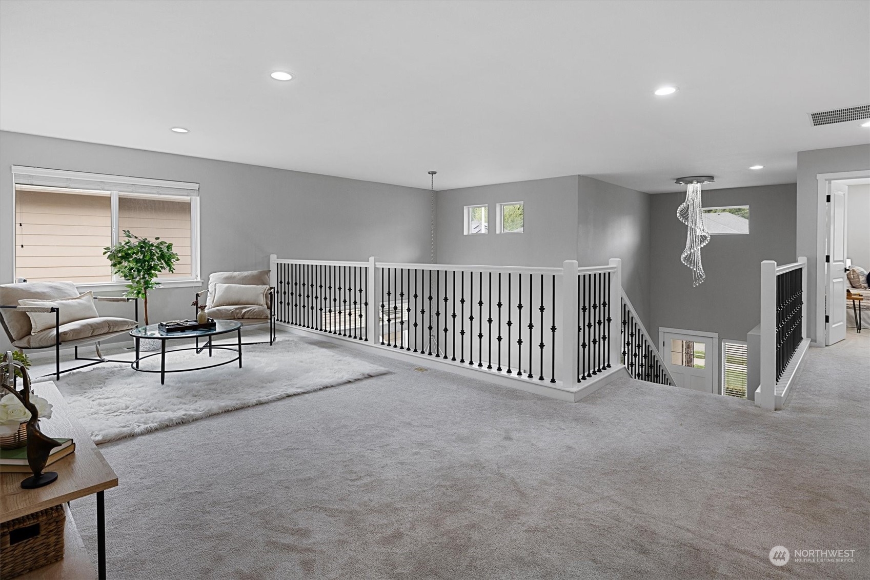 3622 222nd Place Southeast Bothell, WA 98021 - Photo 23 of 40 a view of a livingroom with furniture and stairs