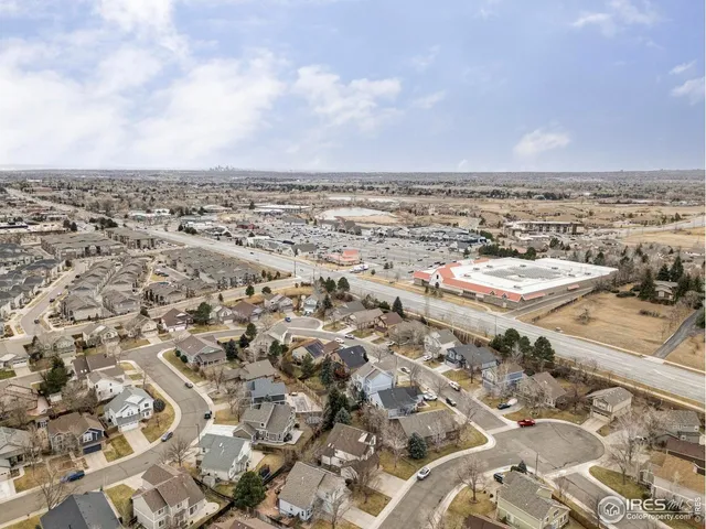an aerial view of a city