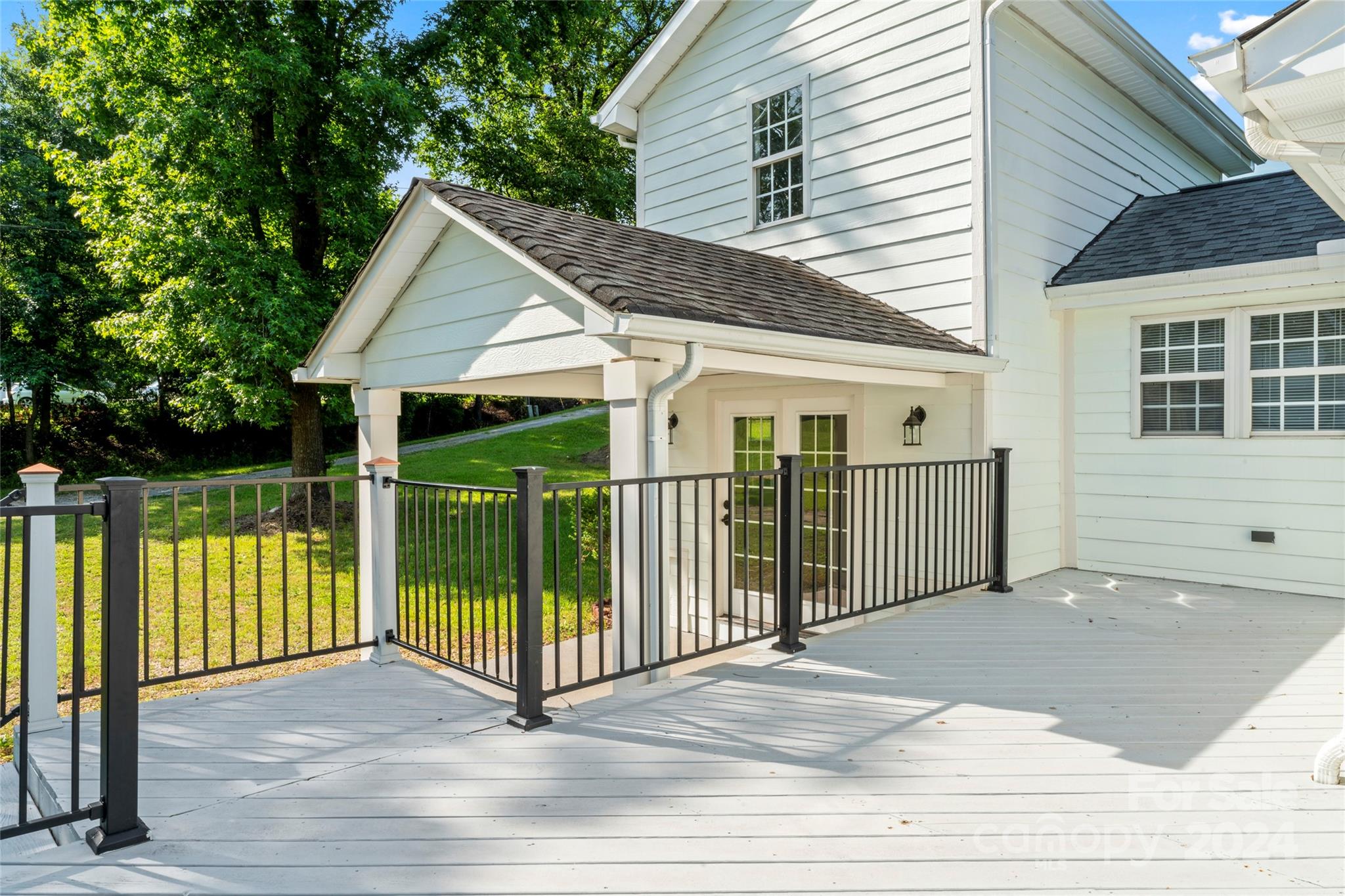1731 Flat Creek Road Lancaster, SC 29720 - Photo 29 of 40 a view of backyard with deck and outdoor seating