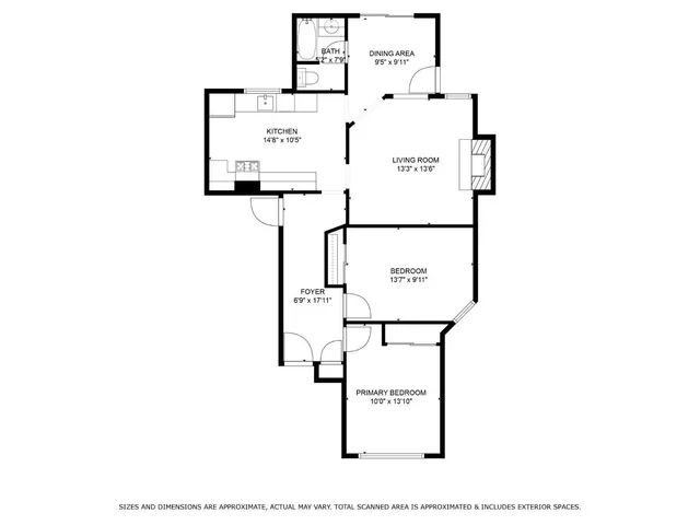 a picture of a bench in front of a door