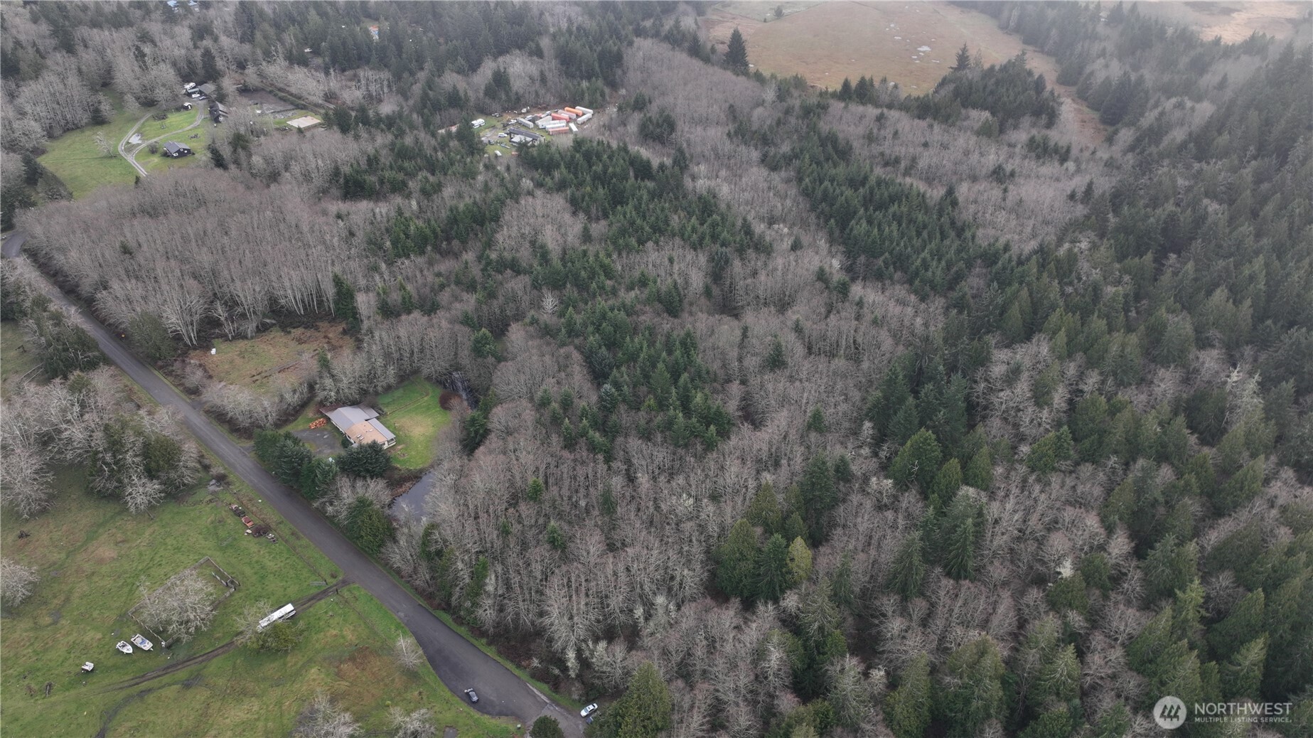 9999 Farrington Road Port Angeles, WA 98363 - Photo 3 of 21 a view of a forest from a balcony