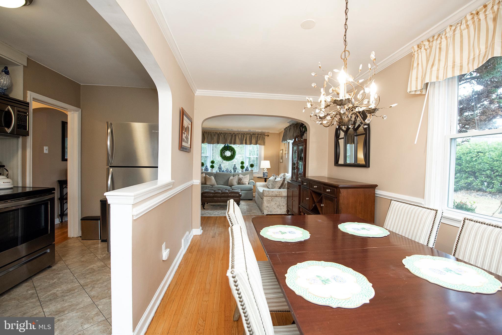 381 Old Eagle School Road Wayne, PA 19087 - Photo 6 of 22 Dining Room into Kitchen