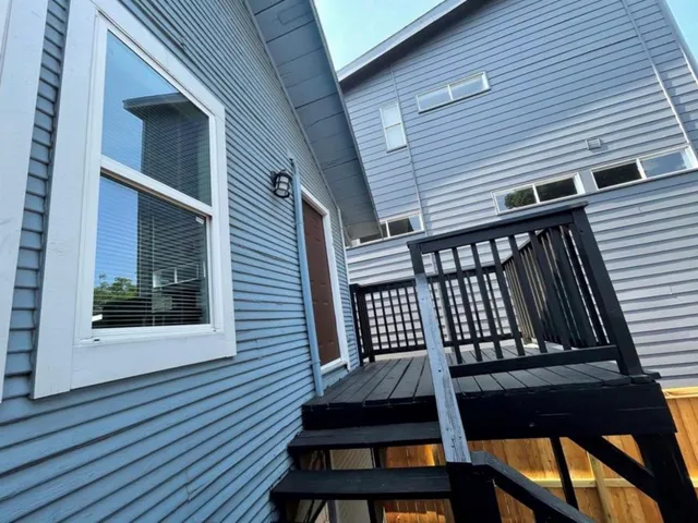 a view of a roof deck