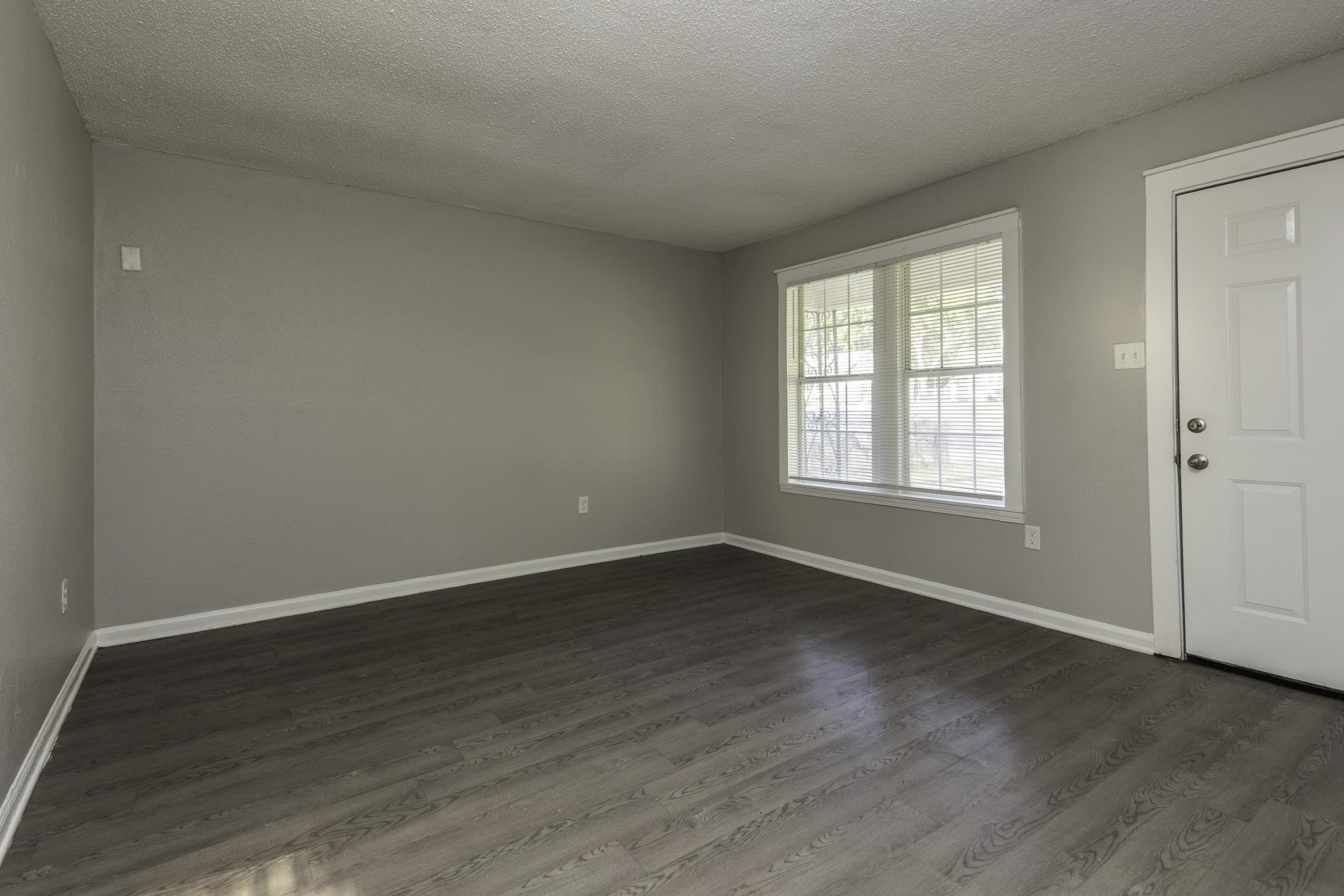 4780 Hillbrook Road Memphis, TN 38109 - Photo 22 of 25 Spacious room featuring wood-finish flooring, light gray wall paint, and a white window frame with multiple panes