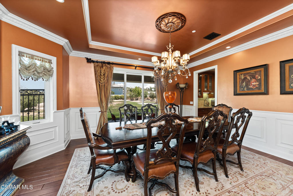 2462 Lost Canyons Drive Simi Valley, CA 93065 - Photo 19 of 50 a view of a dining room with furniture window and wooden floor