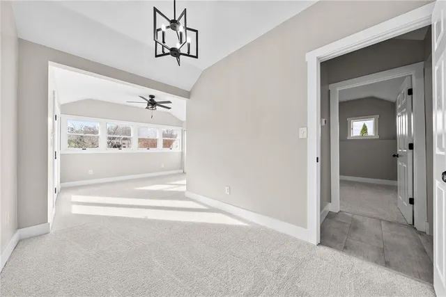 a view of an empty room