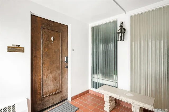 a view of a bedroom with a wardrobe space