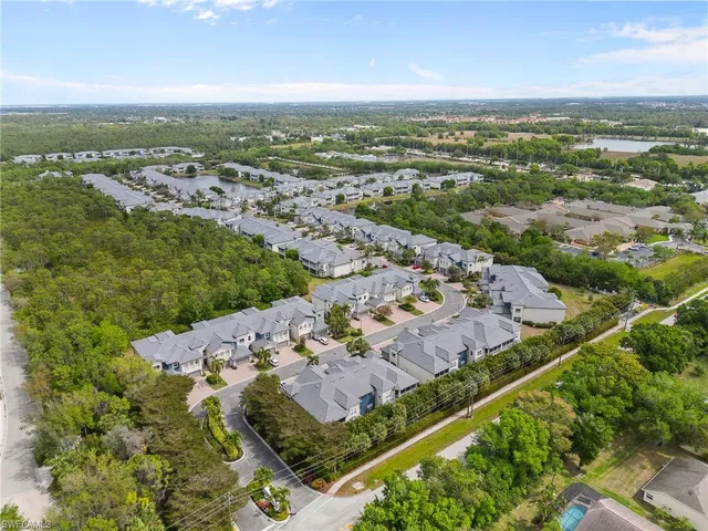 an aerial view of residential building with outdoor space