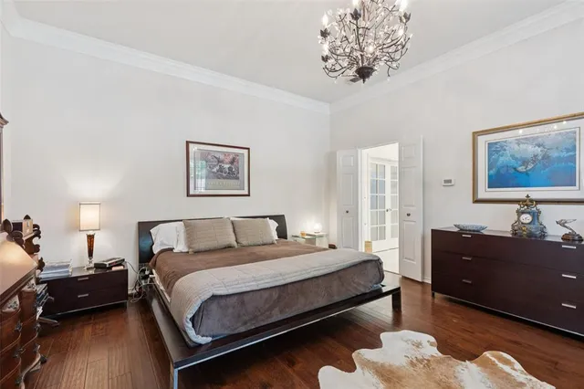 a room with furniture and a large window