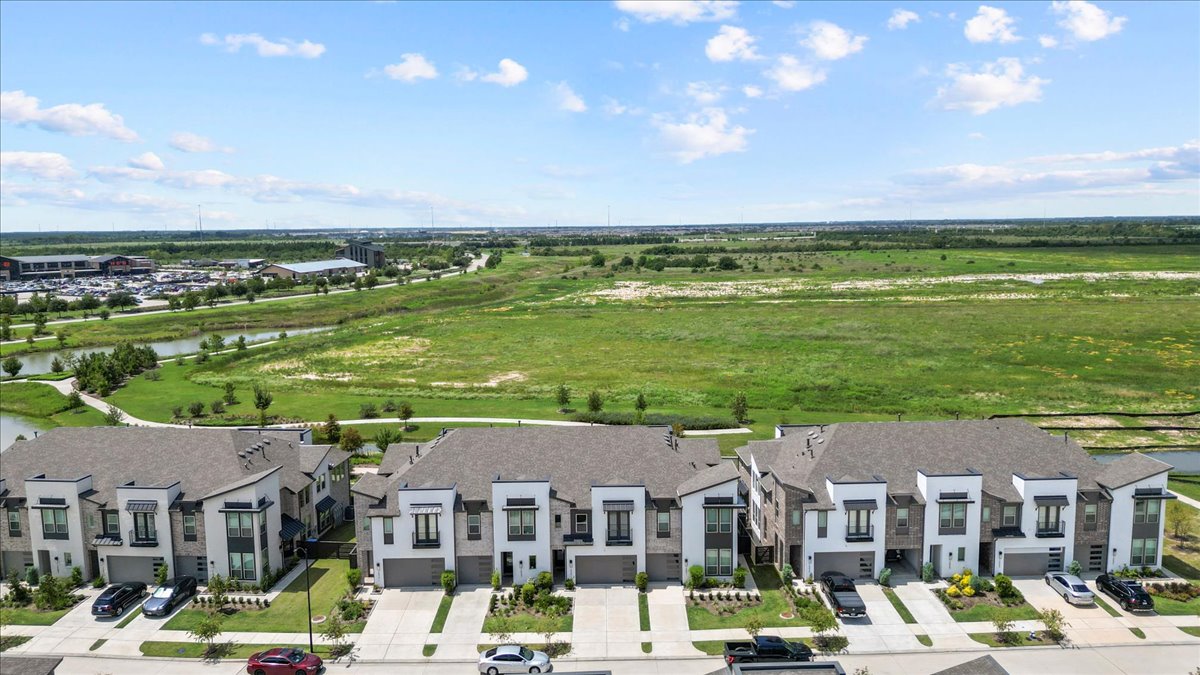 a view of a city with tall buildings