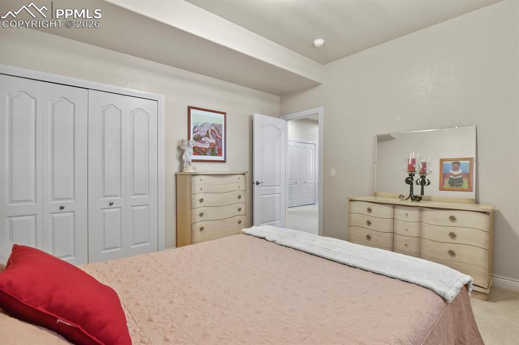 617 Concerto Drive Colorado Springs, CO 80906 - Photo 32 of 46 Another view of the third bedroom neutral paint and carpeted flooring.