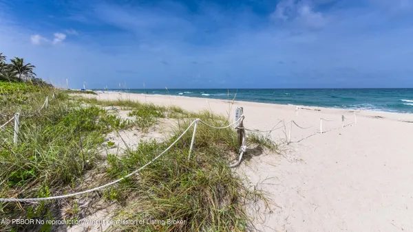 a view of an ocean and beach