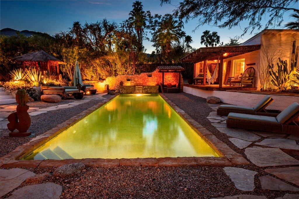 71607 Sahara Road Rancho Mirage, CA 92270 - Photo 96 of 118 SA - 46.jpg-pool-guest house twilight ho