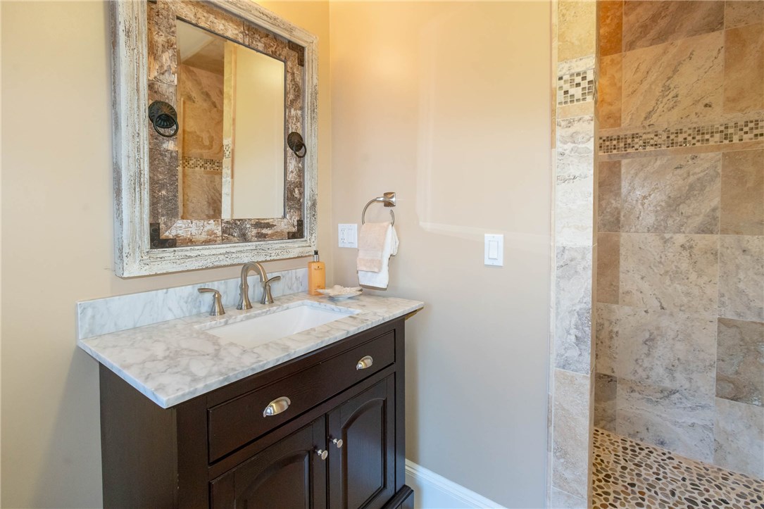 9 Cliff Terrace Newport, RI 02840 - Photo 32 of 40 Custom Travertine tiled bathroom.