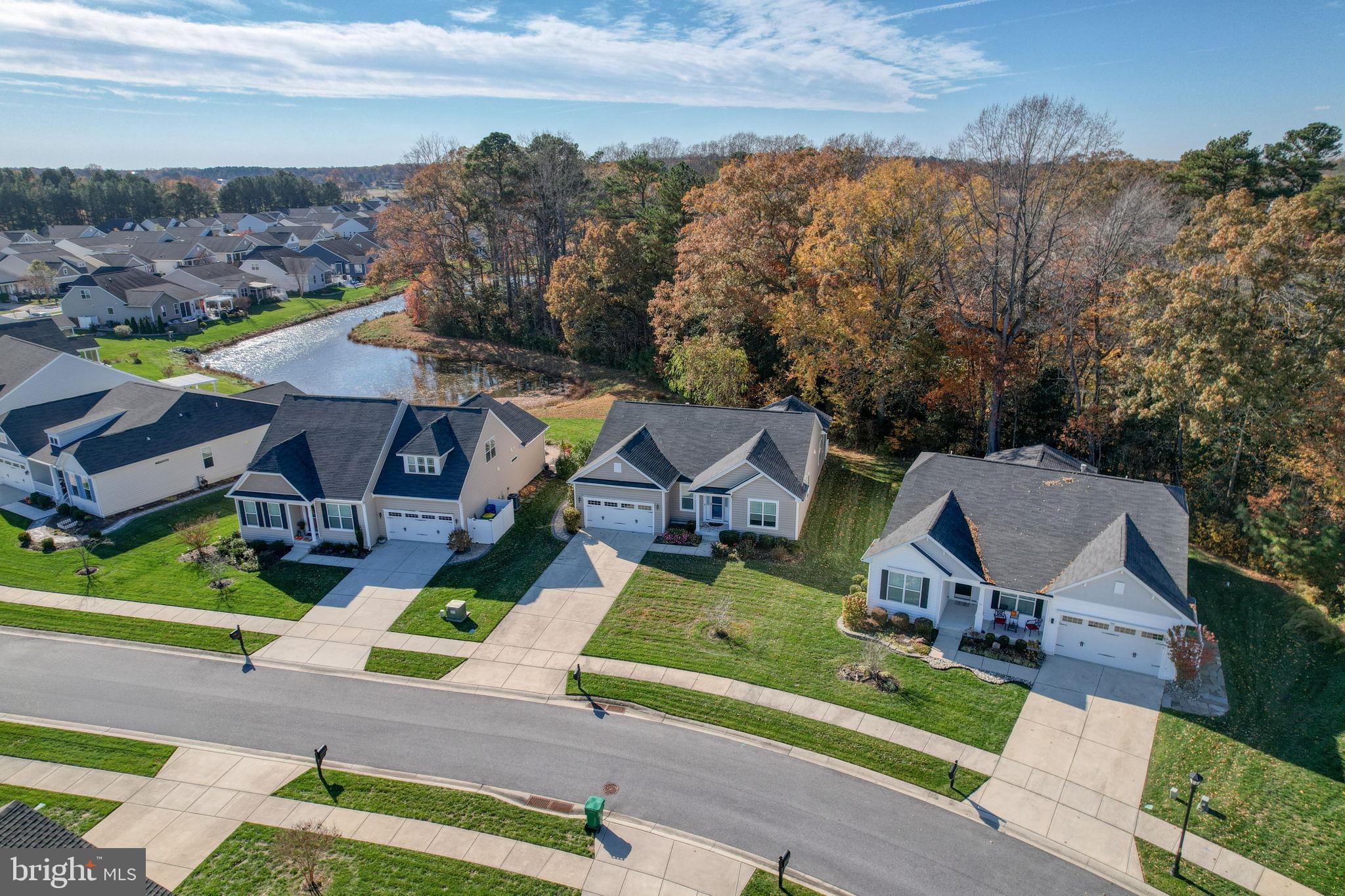 34273 Spring Brook Avenue Lewes, DE 19958 - Photo 6 of 73 an aerial view of a house with garden space and street view