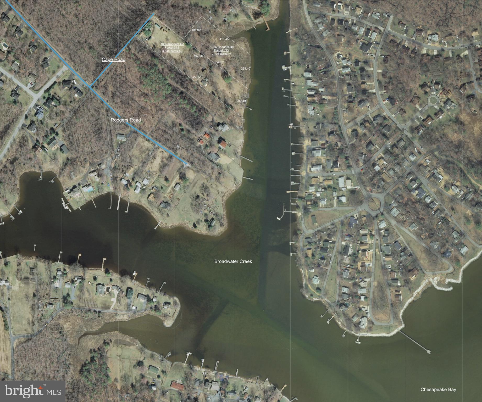 1056 Rodgers Road Churchton, MD 20733 - Photo 17 of 90 Satellite view / Aprox lot lines