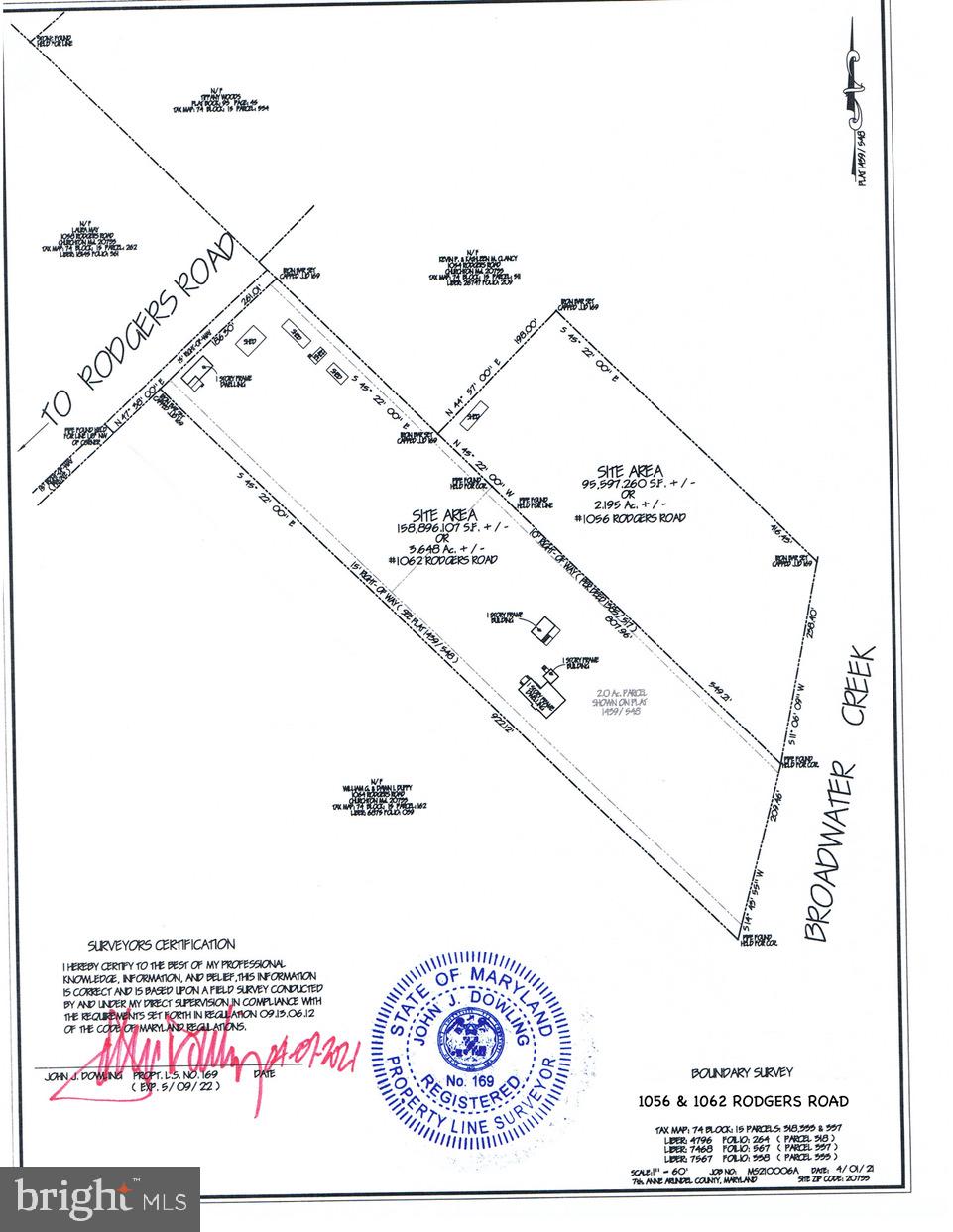 1056 Rodgers Road Churchton, MD 20733 - Photo 2 of 90 Boundary Survey