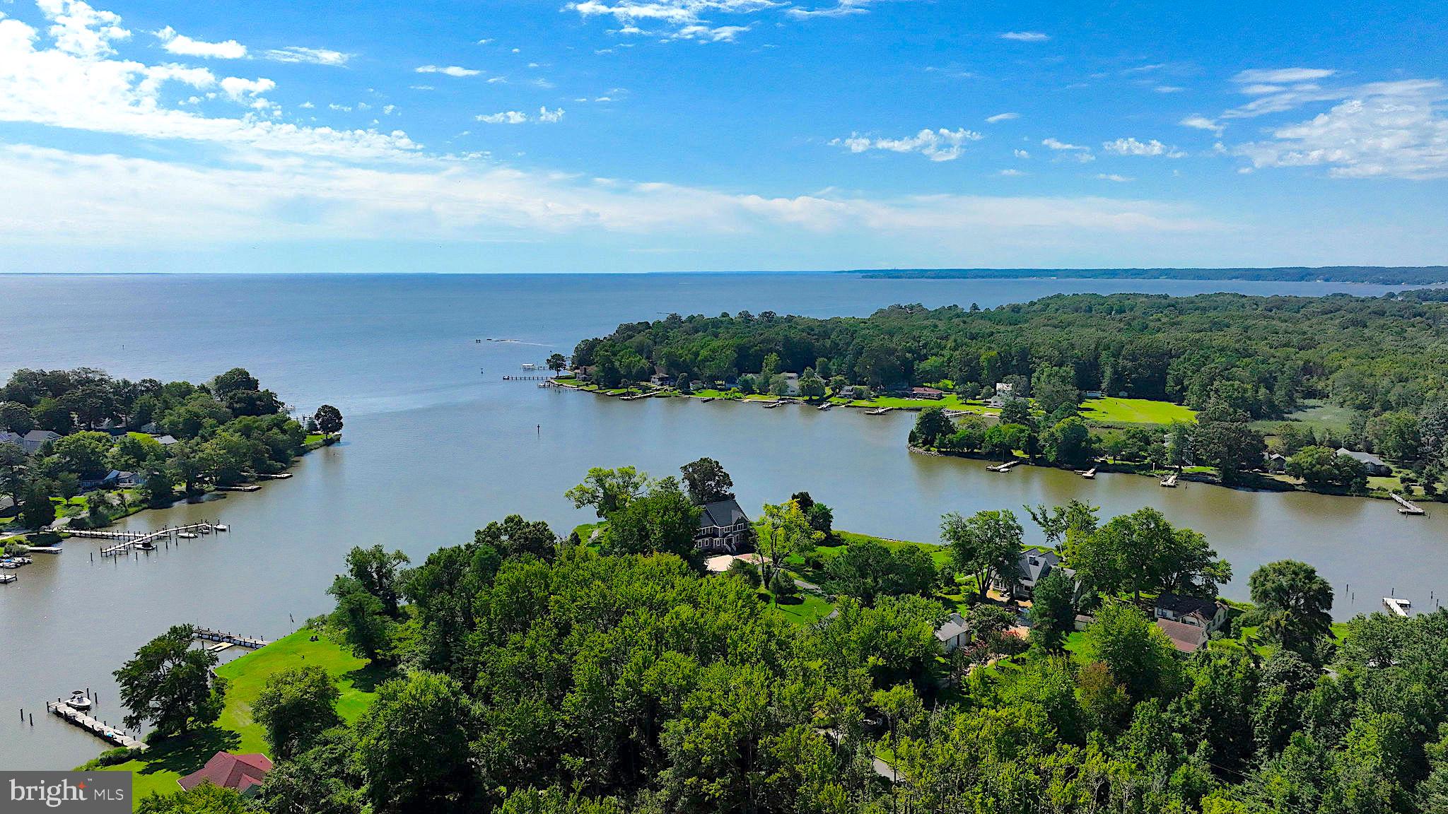 1056 Rodgers Road Churchton, MD 20733 - Photo 32 of 90 Aerial - Confluence of Broadwater & the Chesapeake