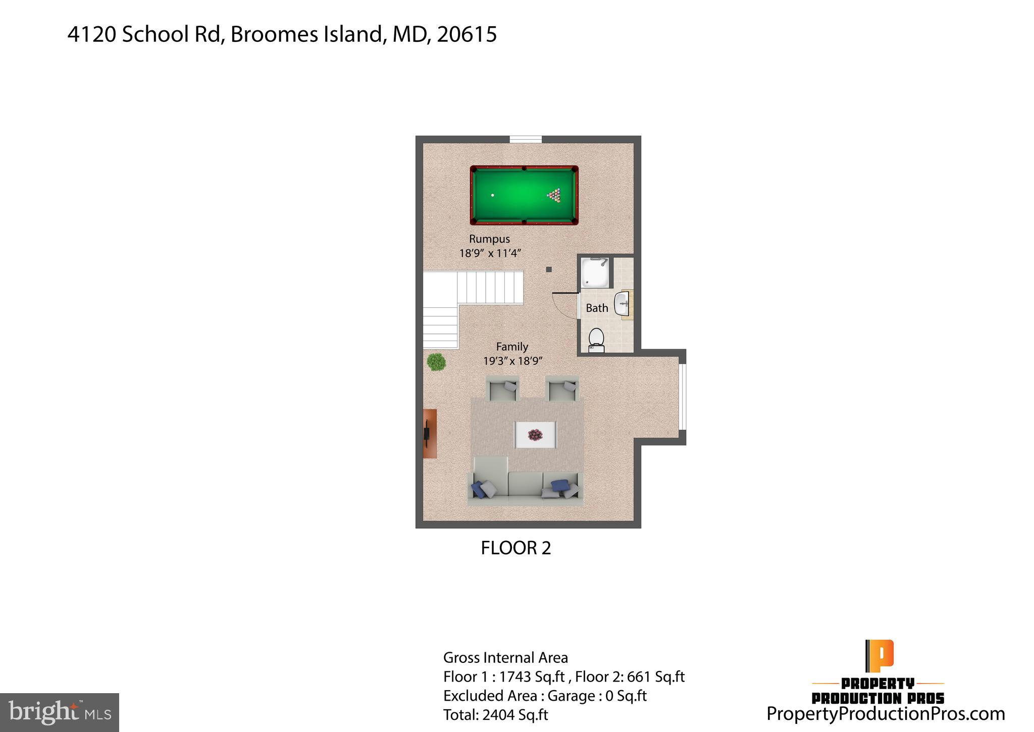 4120 School Road Broomes Island, MD 20615 - Photo 43 of 43 Second Floor