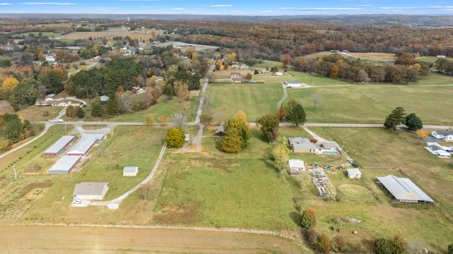 a view of a yard with an outdoor space