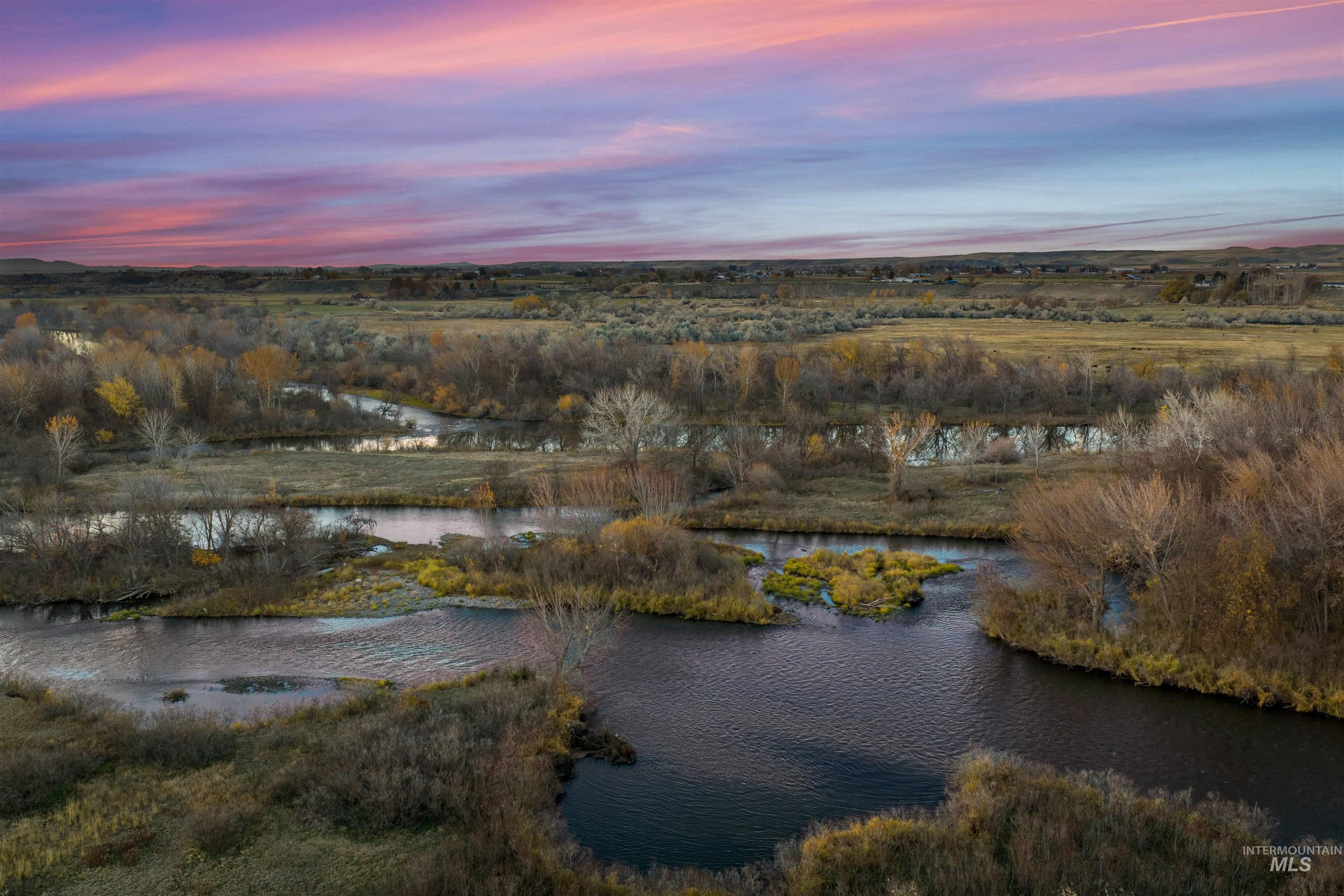 Tbd Cascade Road Emmett, ID 83617 - Photo 37 of 40 Aerial view at dusk of a water view