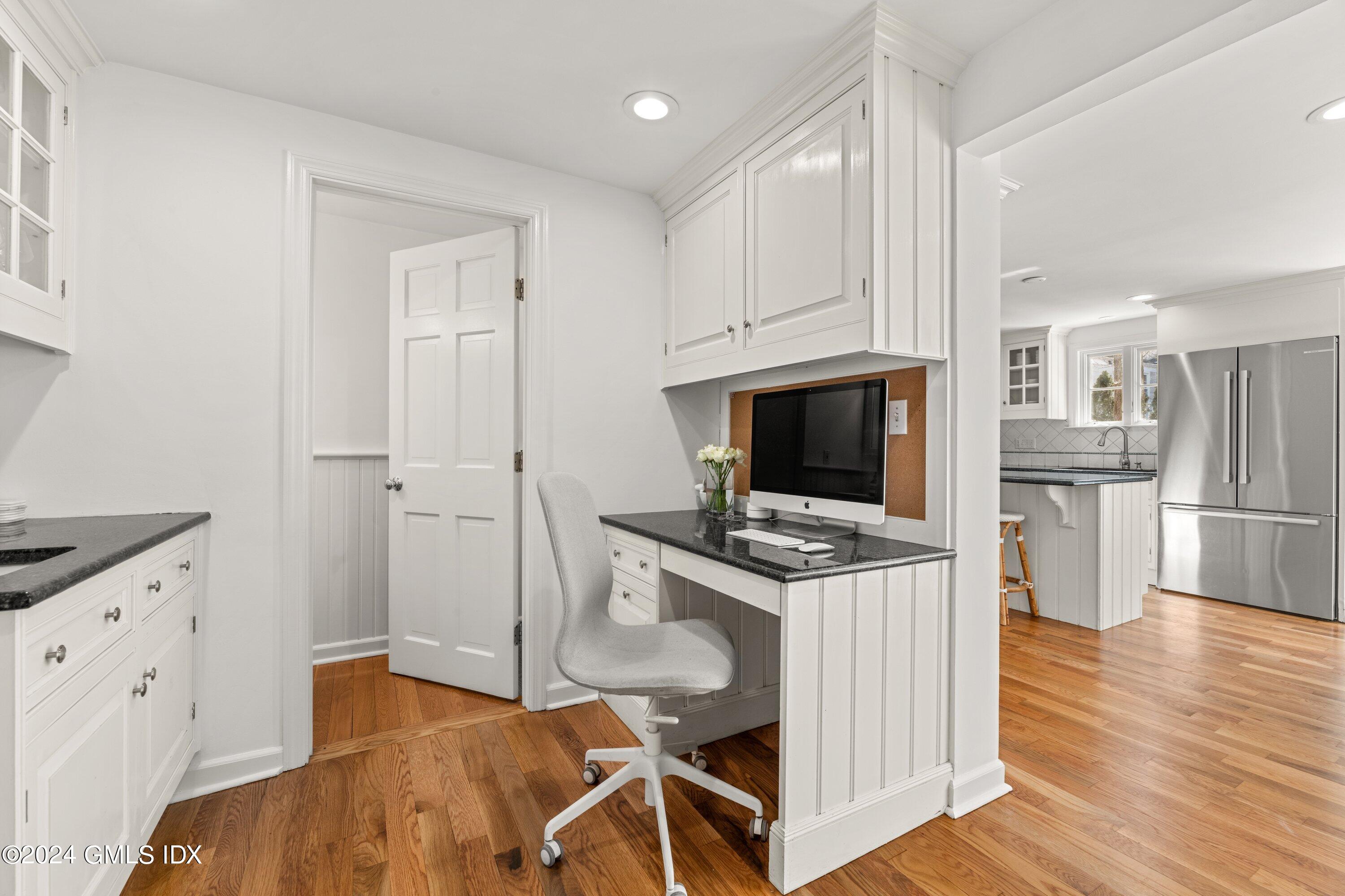 6 Miltiades Avenue Riverside, CT 06878 - Photo 8 of 24 a view of kitchen with cabinets and wooden floor