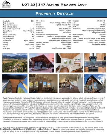 $1,090,000 | 347 Alpine Mdw Loop, Alpine, WY 83128