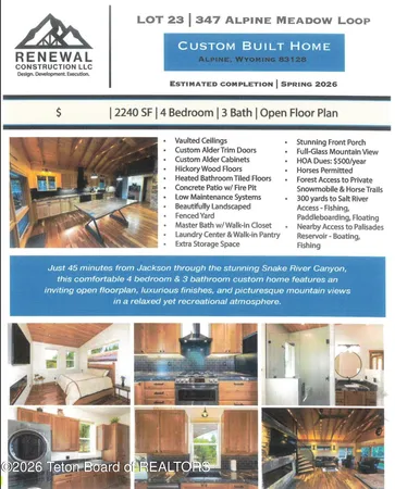 $1,090,000 | 347 Alpine Mdw Loop, Alpine, WY 83128