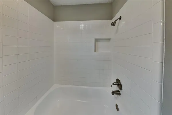 a close up of a bathtub