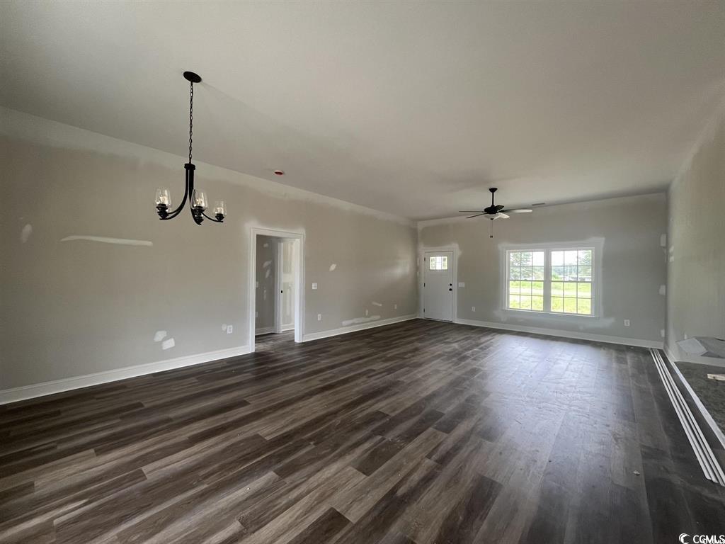 8187 Kerl Road Aynor, SC 29511 - Photo 3 of 14 Empty room with dark hardwood / wood-style floors
