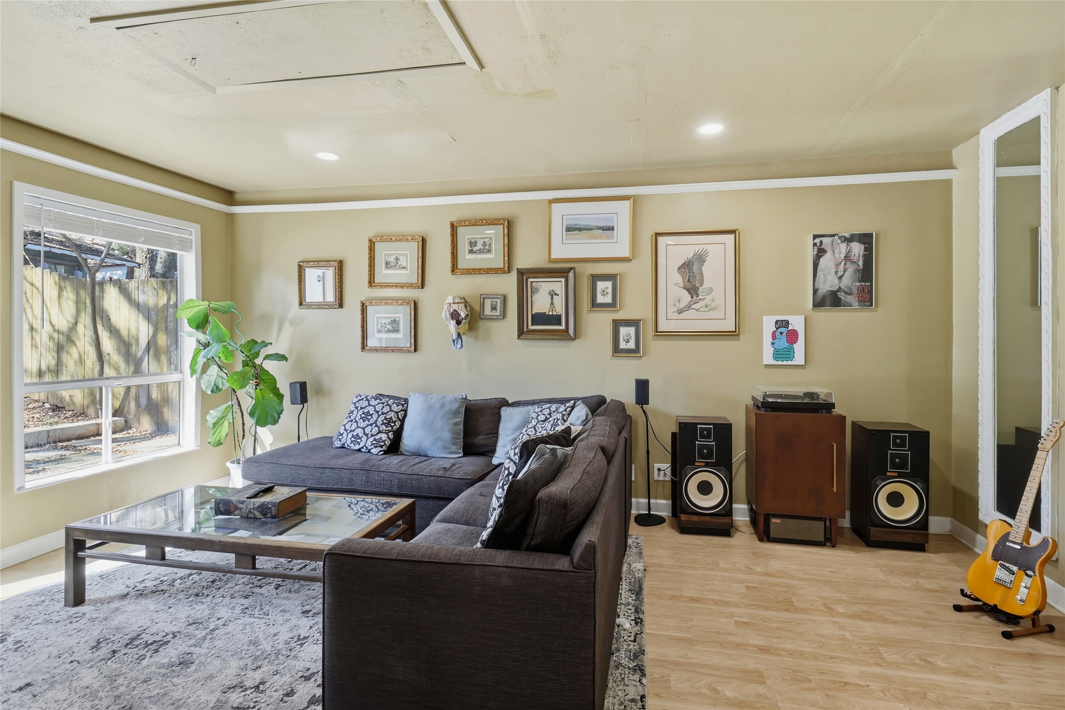 505 Lightsey Road Austin, TX 78704 - Photo 7 of 36 a living room with furniture and wooden floor