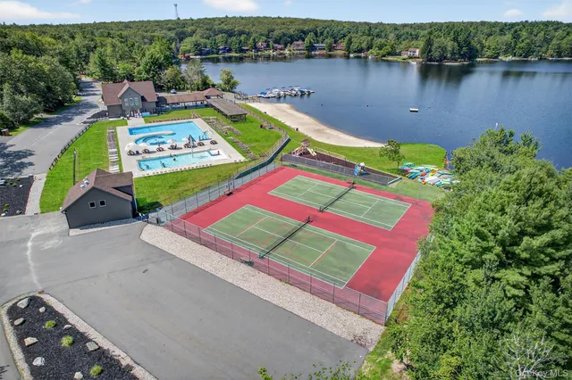 a view of a house with a swimming pool